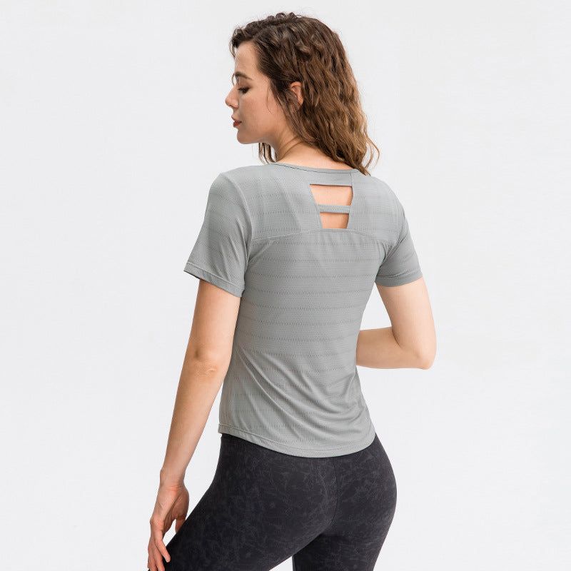 Women's Loose Yoga Short Sleeves Top