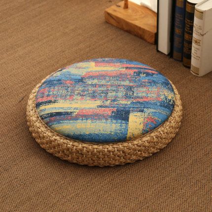 Rattan Cane Meditation Tatami Cushion