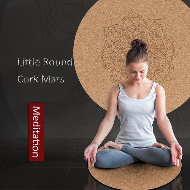 Non-Slip Natural Rubber Round Meditation Mat