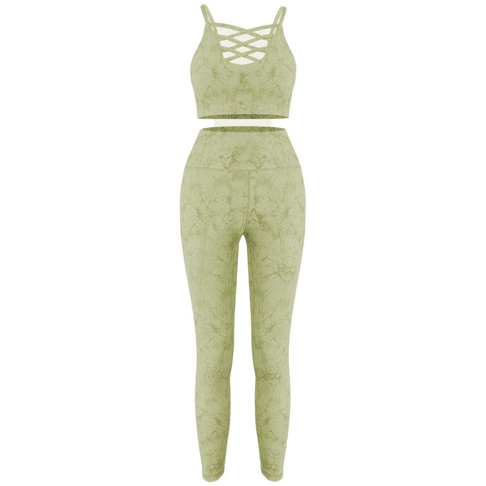 Tie Dye Yoga Sports Workout Suit