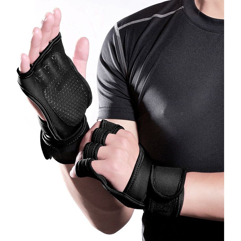 Fitness Weightlifting Anti-Skid Half Finger Gym Gloves