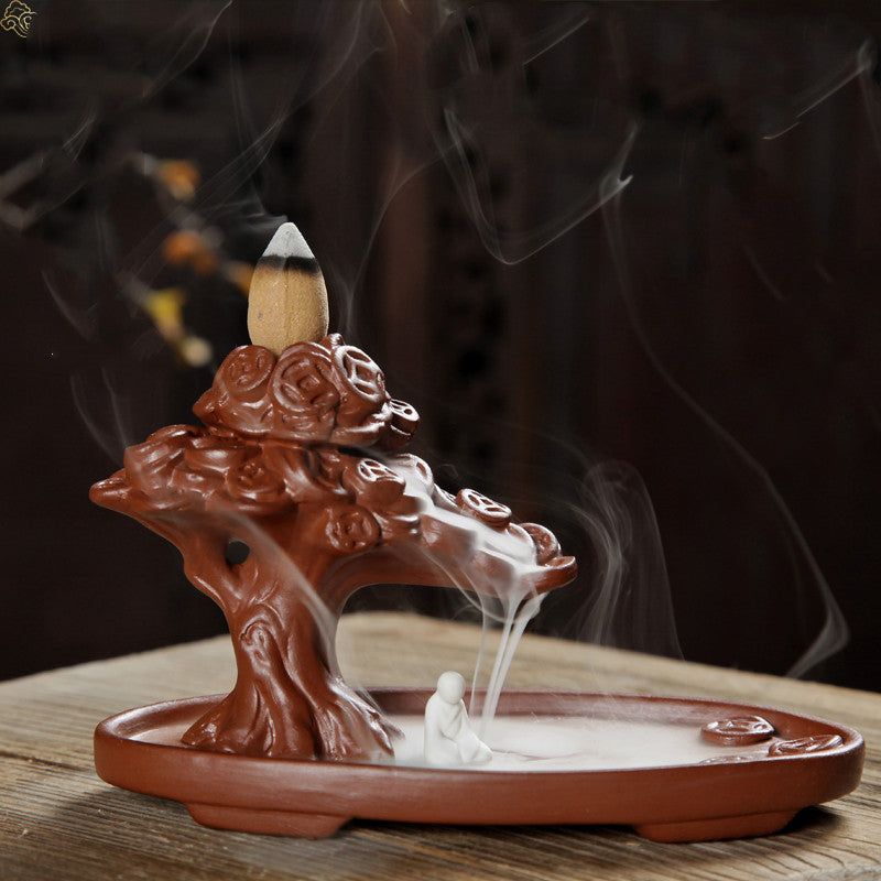 Antique Design Backflow Ceramic Incense Burner