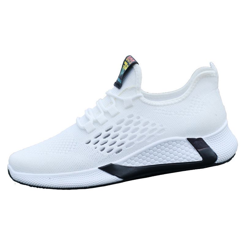 Men's Breathable Casual Mesh Shoes Comfort Increase Lace-Up Non-Slip Low-Top Running Shoes