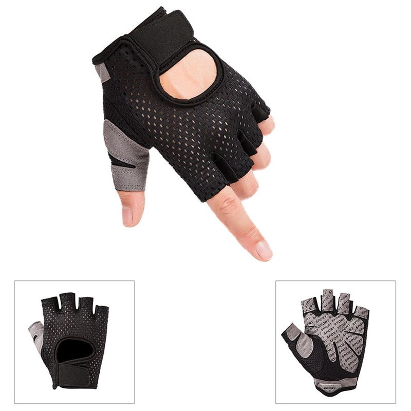 Half Finger Sports Fitness Non-Slip Gloves