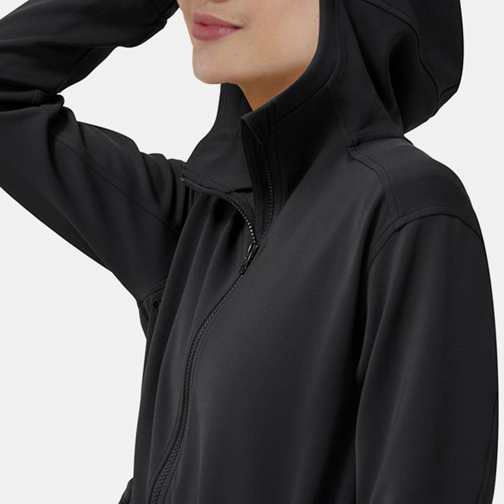 Sports Jacket Fitness Sports Yoga Hooded Top