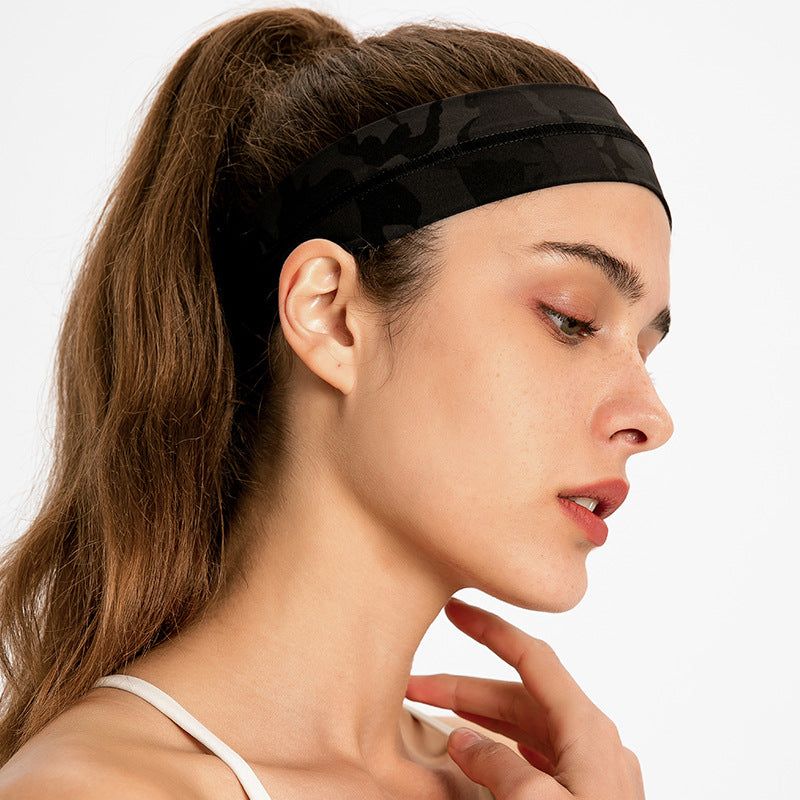 Women's Yoga Hair Band Elastic Sweat Absorbing Headband
