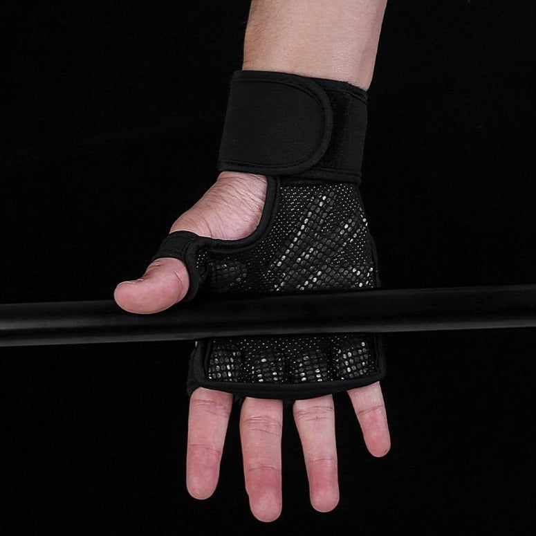 Hand Holding Silicone Thick Sponge Fitness Gloves