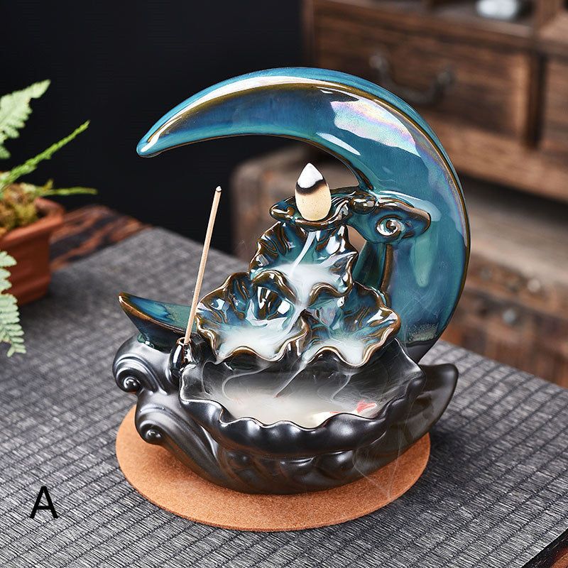 Smoke Waterfall Backflow Incense Burner Holder