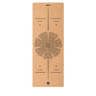 Four Design Printed Cork Yoga Mat 6mm