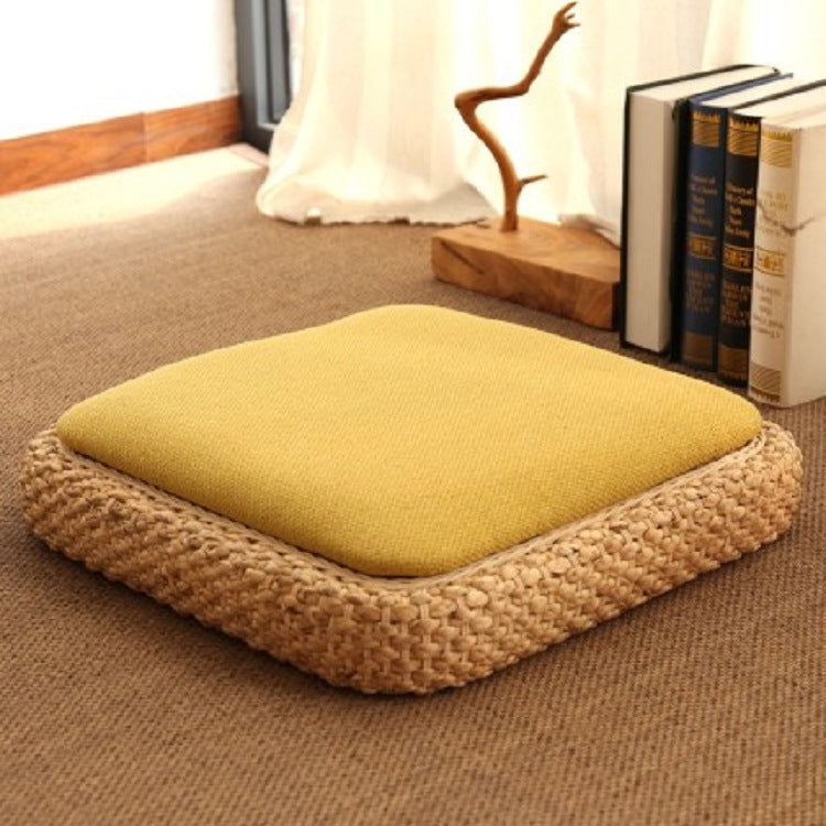 Rattan Cane Meditation Tatami Cushion