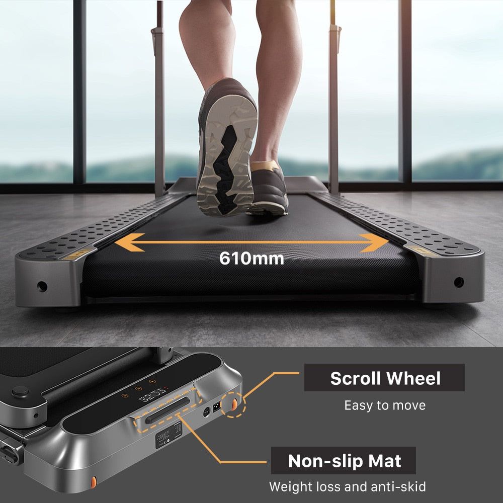 2 in 1 APP Control Walking & Running Underdesk Electric Folding Treadmill 12KM/H