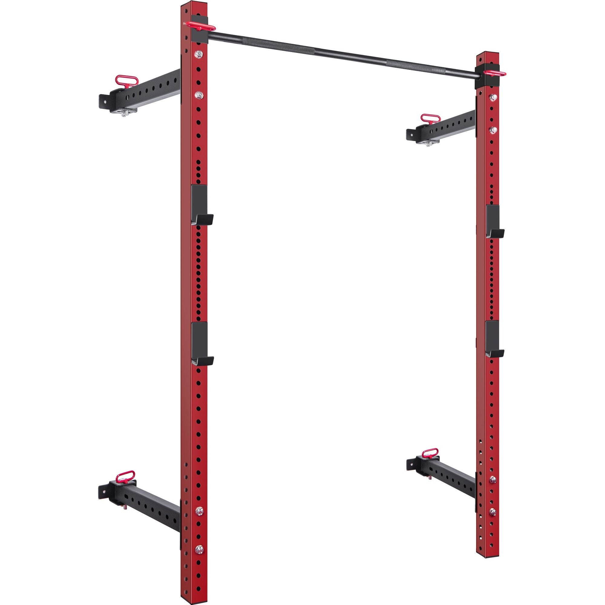 Folding Squat Power Rack for 1000lbs capacity with Pull Up Bar and J Cups