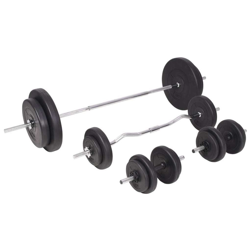 Workout Bench with Weight Rack, Barbell and Dumbbell Set198.4 lb