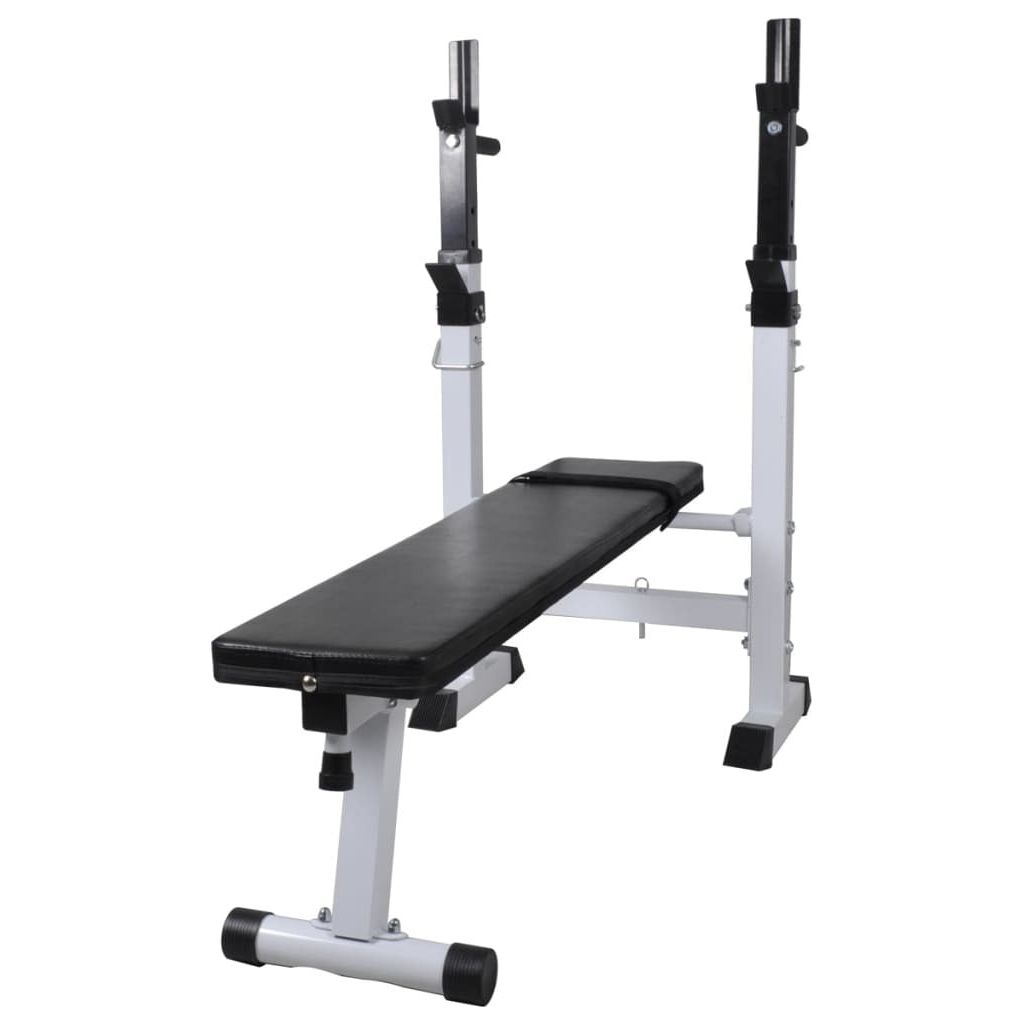 Workout Bench with Weight Rack, Barbell and Dumbbell Set198.4 lb