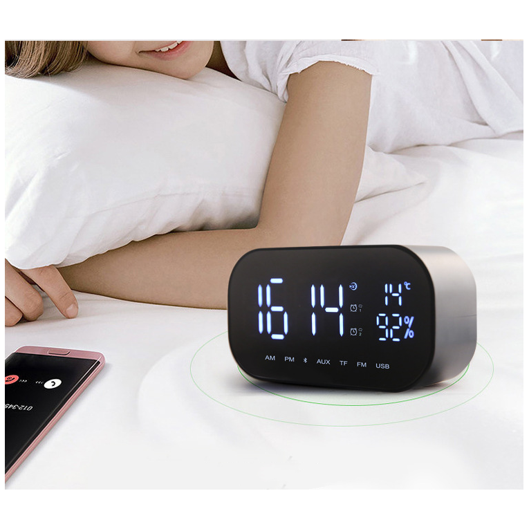 Alarm Clock Radio Wireless Bluetooth Speaker