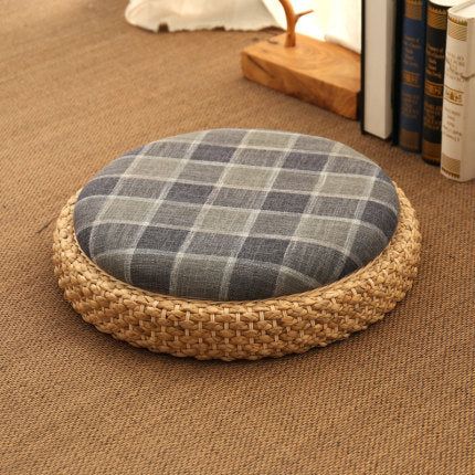 Rattan Cane Meditation Tatami Cushion