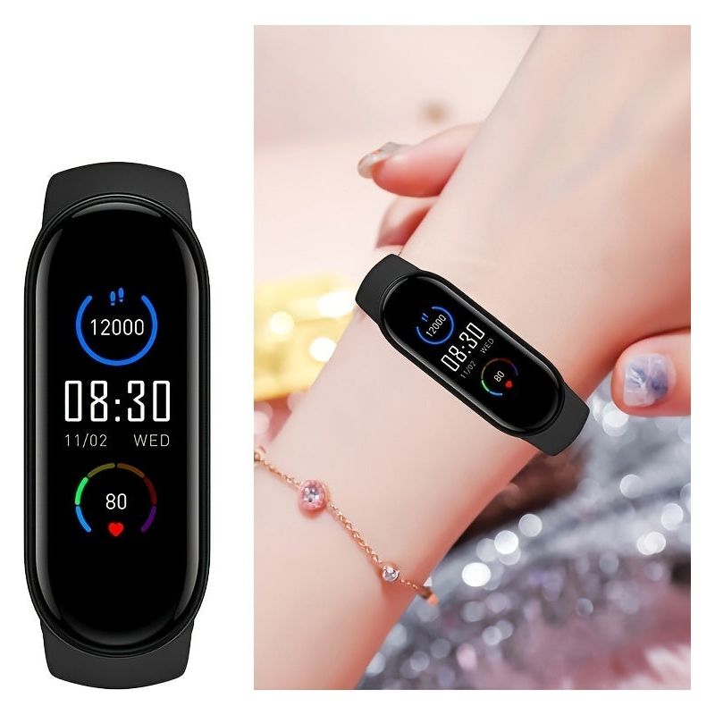 Unisex M6 Fitness Tracker; Smart Watch With Heart Rate Sleep Blood Oxygen Monitor