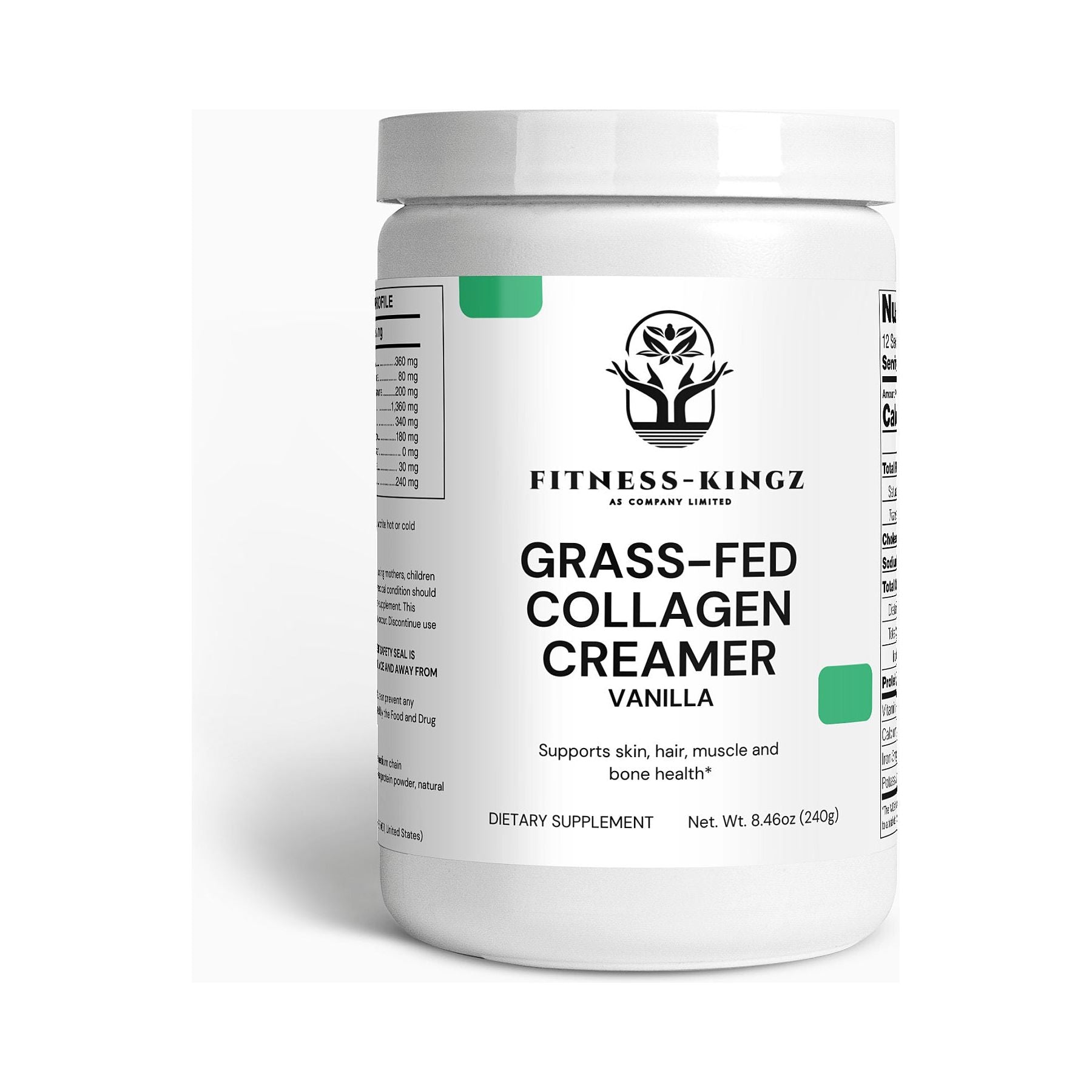 Fitness-Kingz Grass-Fed Collagen Creamer (Vanilla)