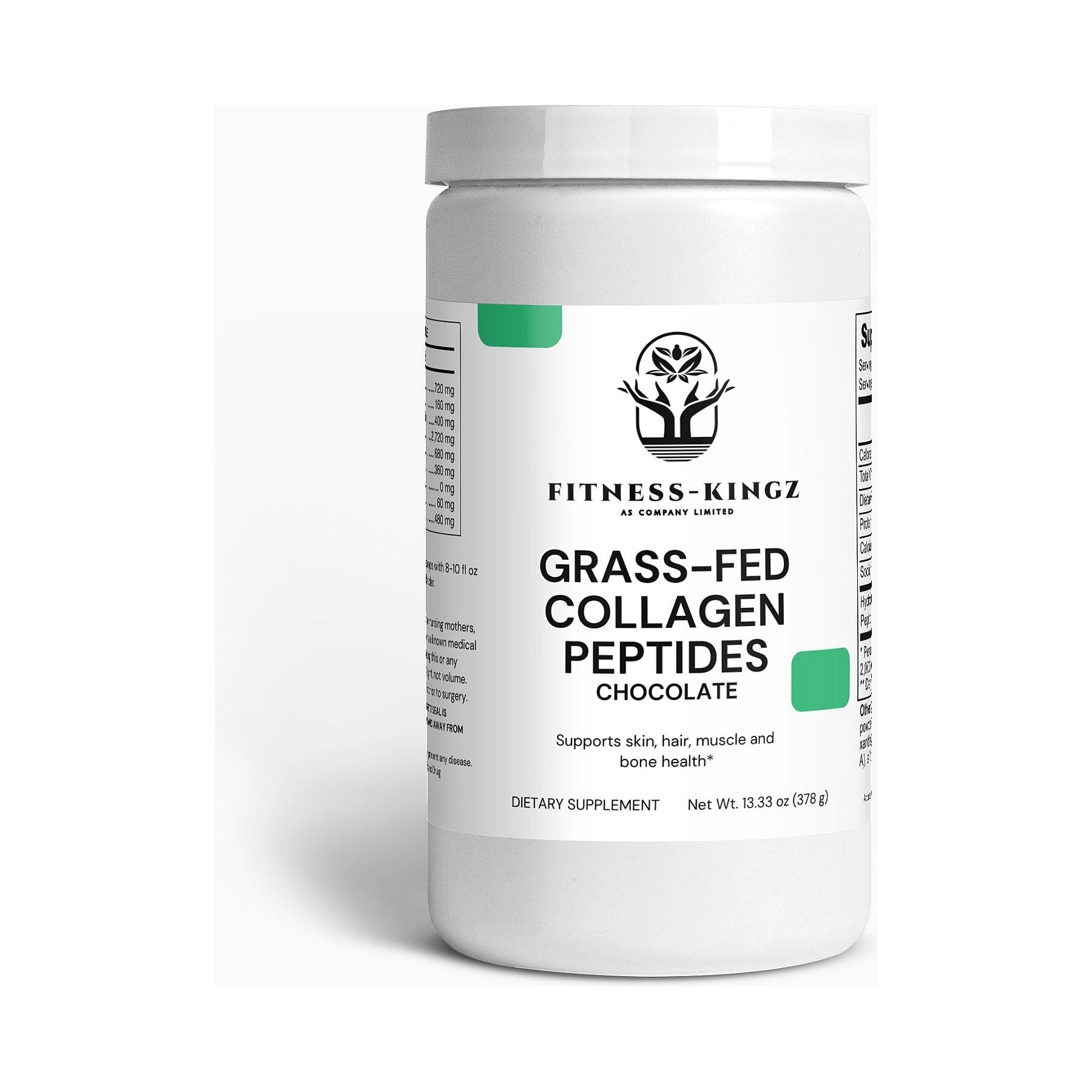 Fitness-Kingz Grass-Fed Collagen Peptides Powder (Chocolate)