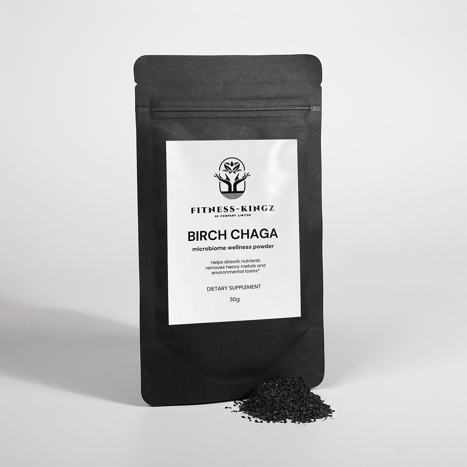 Fitness-Kingz Birch Chaga Microbiome Wellness Powder