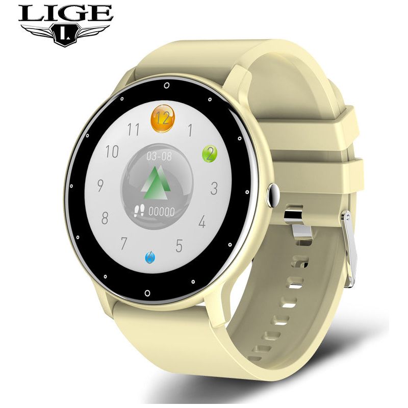 Full Touch Screen Sport Fitness Watch IP67 Waterproof Bluetooth For Android IOS