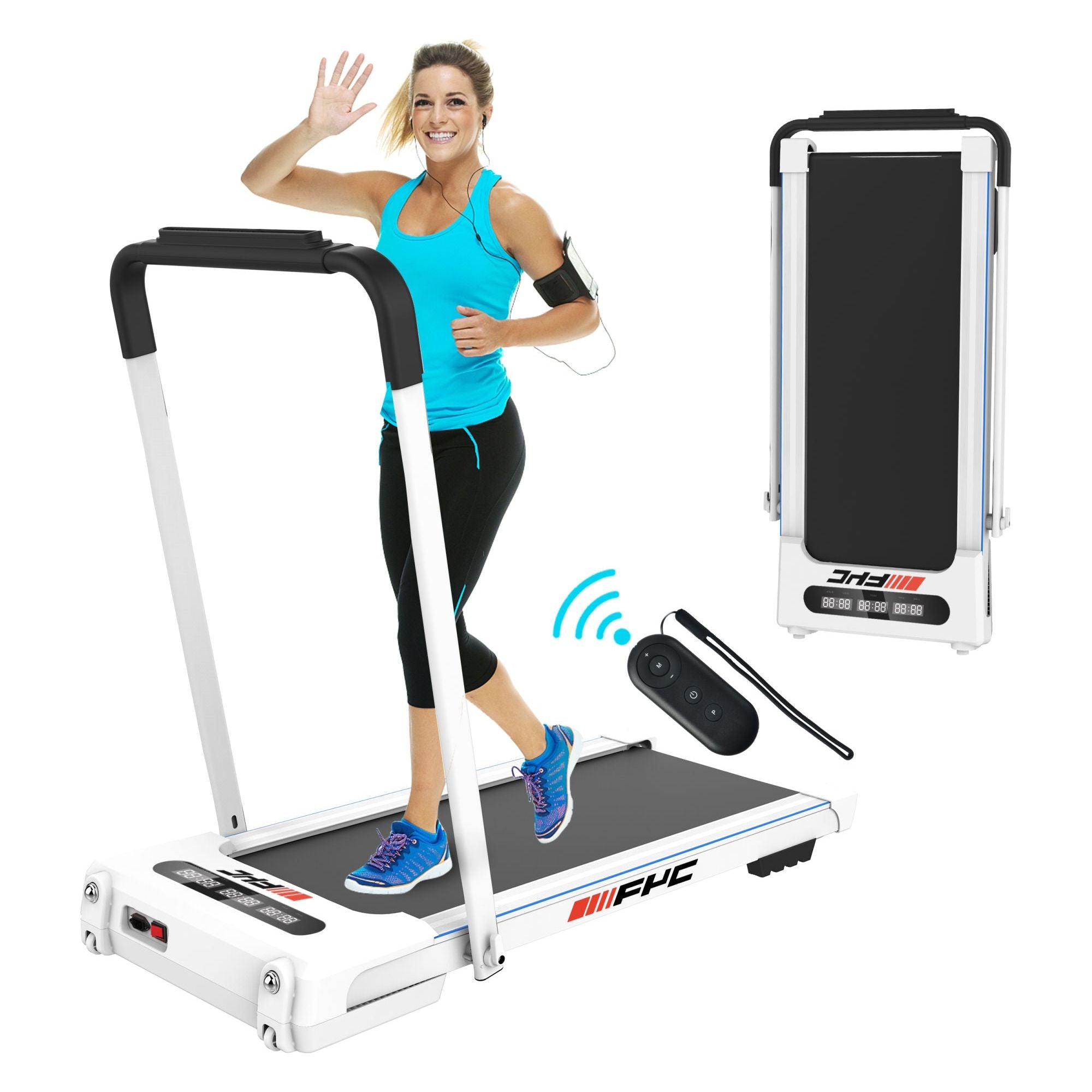 FYC 2 in 1 3.5 HP Folding Treadmill Remote Control & LED Display