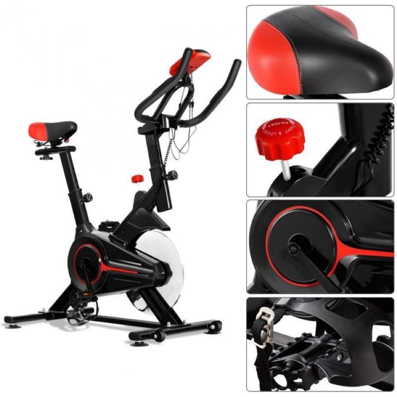 Indoor Stationary Sports Bicycle With Heart Rate Sensor And LCD Display