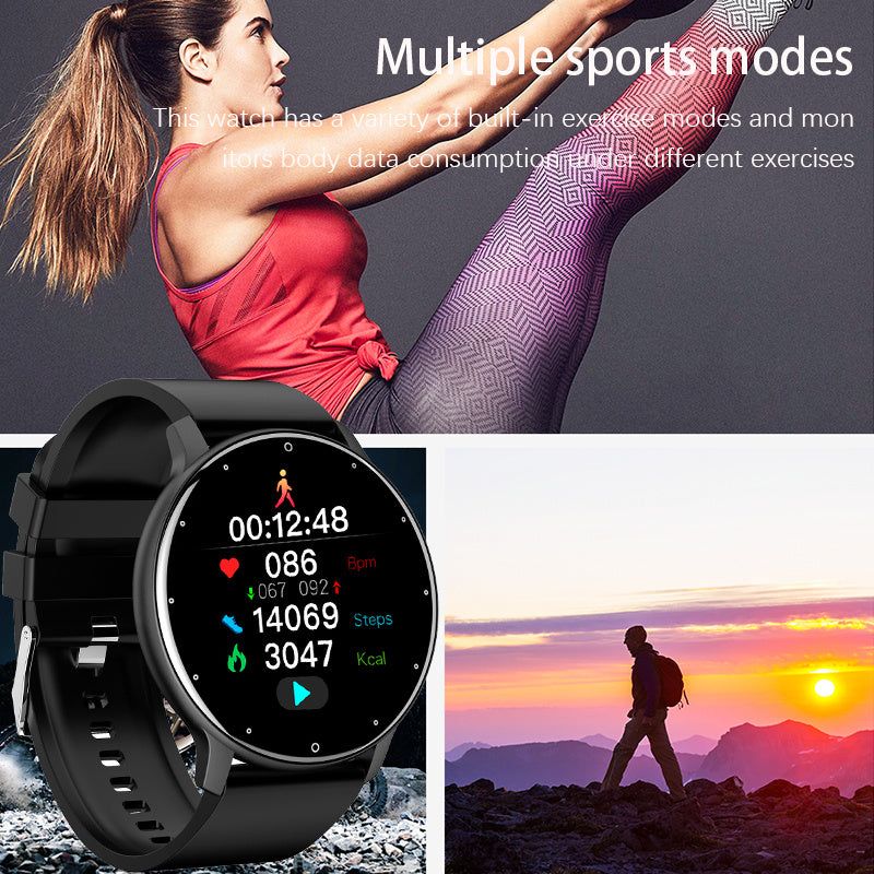 Full Touch Screen Sport Fitness Watch IP67 Waterproof Bluetooth For Android IOS